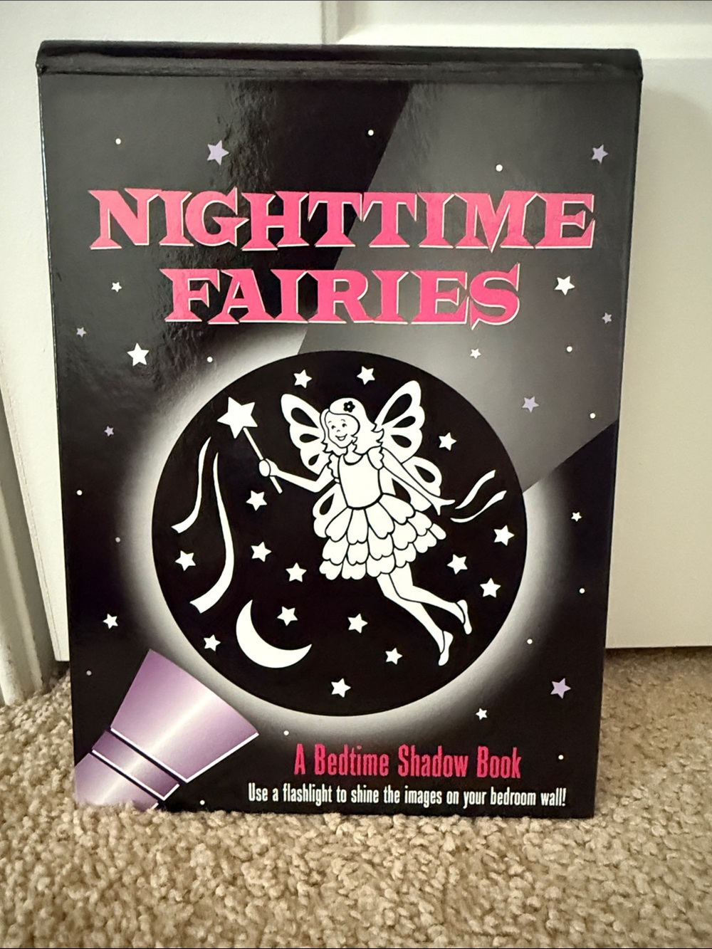 Nighttime Fairies Bedtime Shadow Book - Pink & Black